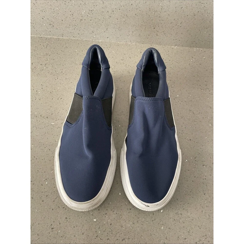 Vince Torin Fabric Neoprene Sneakers 5M, 35 Slip On Navy Blue Midnight